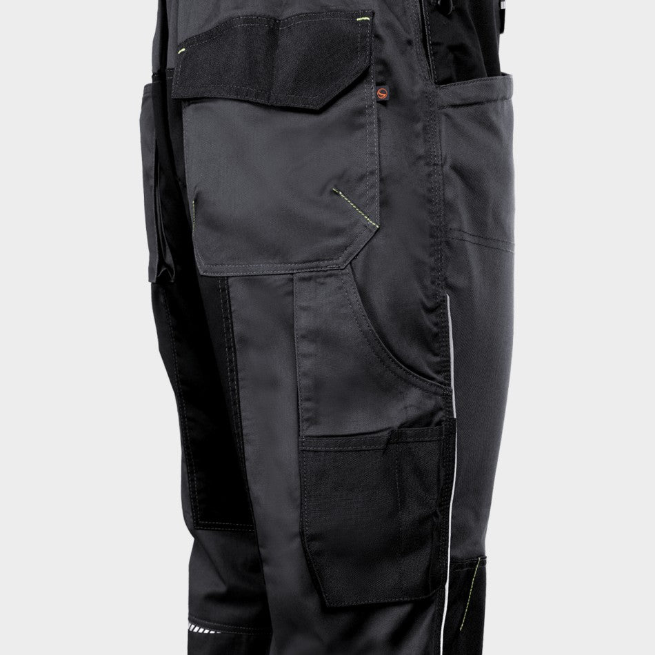 PRISMA SPANDEX GREY/BLACK Работен полугащеризон
