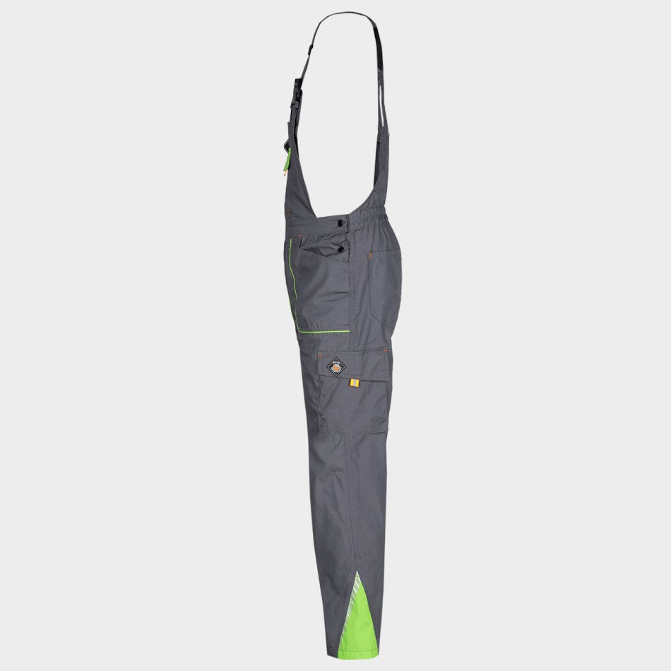 PRISMA SUMMER GREY/GREEN Работен полугащеризон
