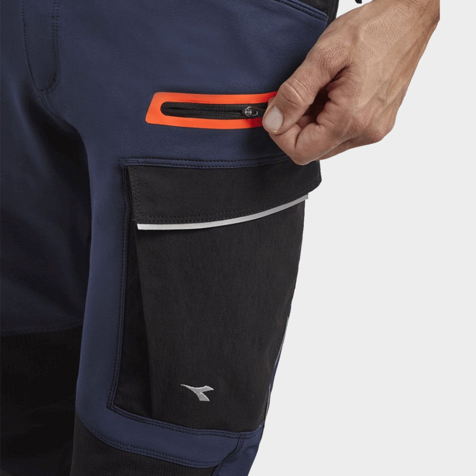 DIADORA PANT HYBRID CARGO BLACK/BLUE Работен панталон