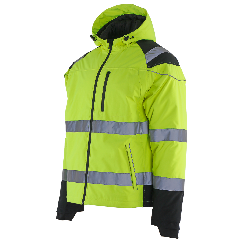 Сигнално софтшел яке PRISMA HV YELLOW