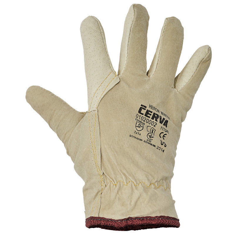 Winter leather gloves HERON WINTER