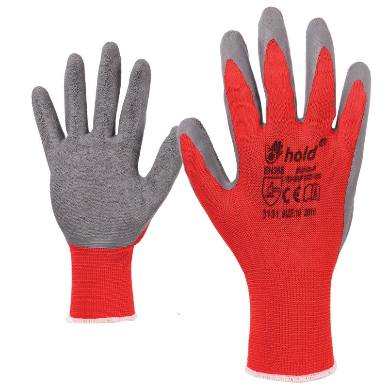 Ръкавици топени в латекс CARD TOPGRIP RED