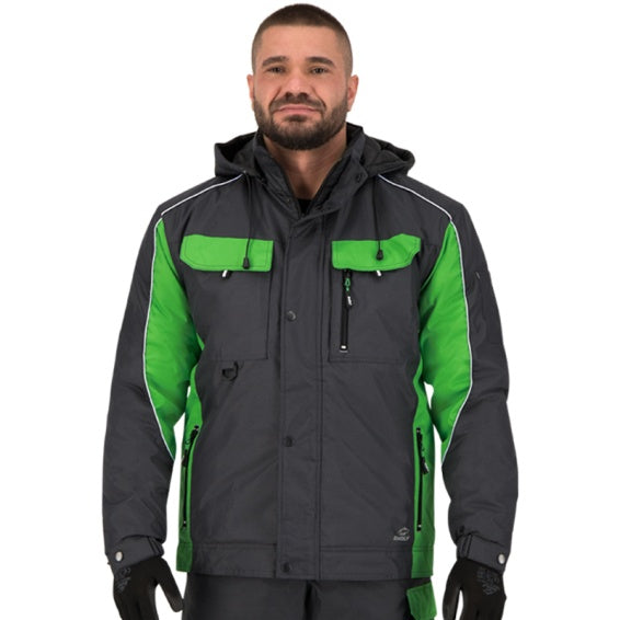 Winter work jacket BRAVER Jacket GREEN