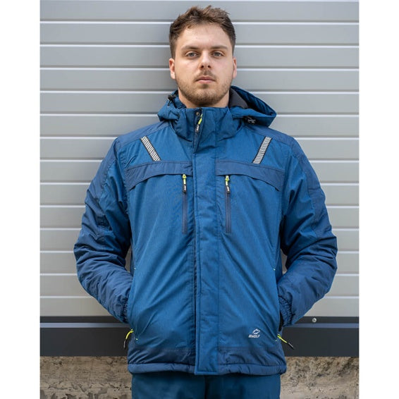 Winter work jacket OLYMPIA BLUE