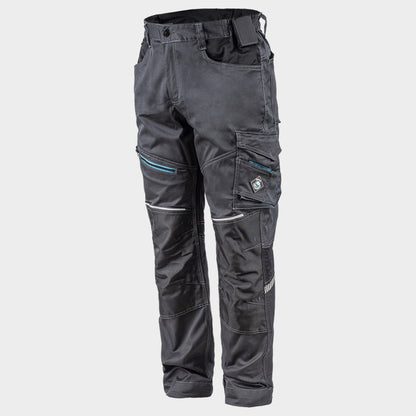 REVOLT 4STRETCH GREY/BLACK/PETROL Работен панталон