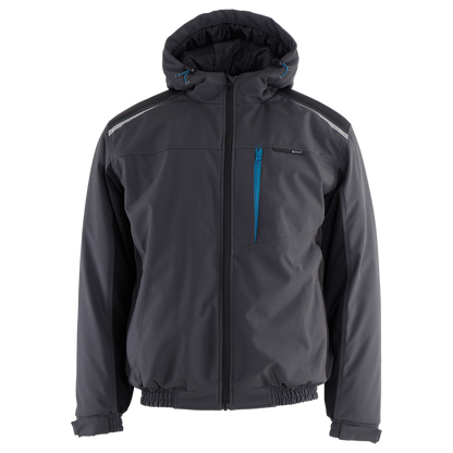 Work jacket REVOLT SOFTSHELL WINTER GRAY/BLACK