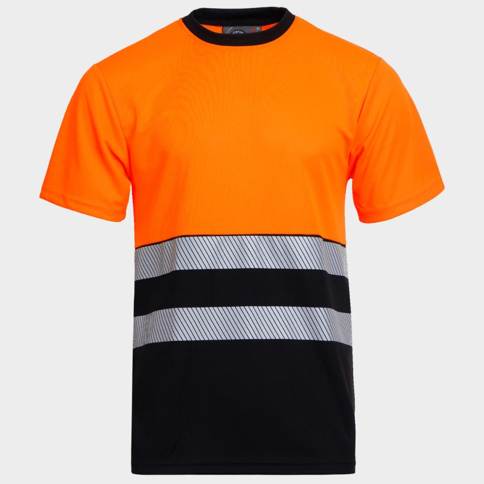 PRISMA HV ORANGE/BLACK Сигнална тениска