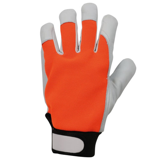 Cold protection gloves made of leather and fabric GILT WINTER HV